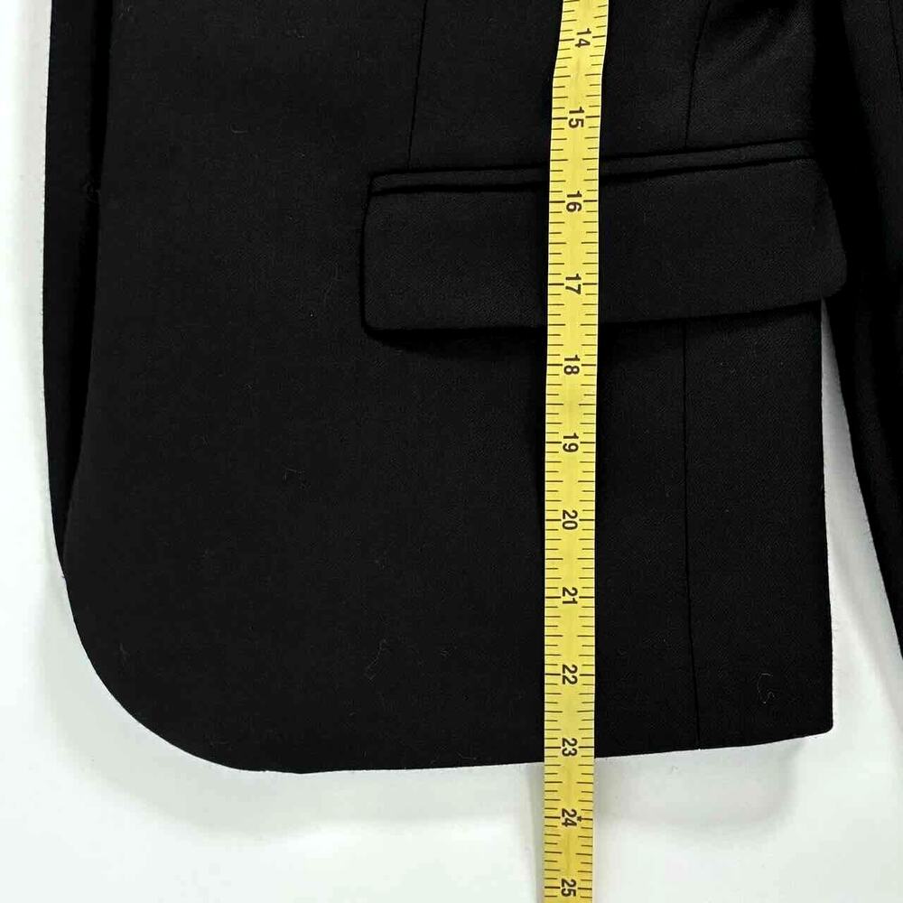 J. Crew Women's Black Wool Blend Original Schoolboy Blazer - Size 8 - Picture 9 of 10